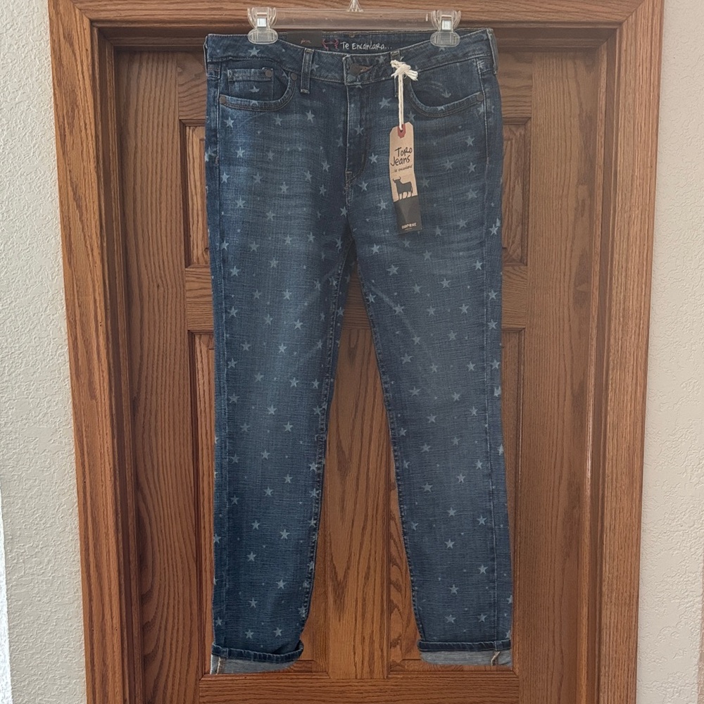 Toro Star Patterned Blue Jeans